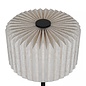 Westwood - Scandi Table Lamp - Black with Natural Pleated Fabric Shade