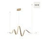 Alize - Wave Bar Pendant - Gold