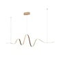 Alize - Wave Bar Pendant - Gold