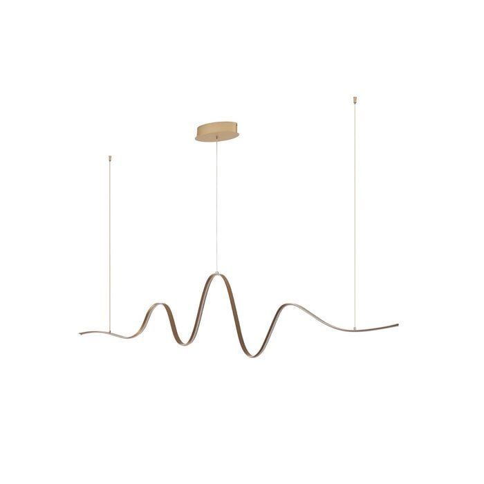 Alize - Wave Bar Pendant - Gold