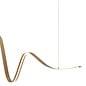 Alize - Wave Bar Pendant - Gold