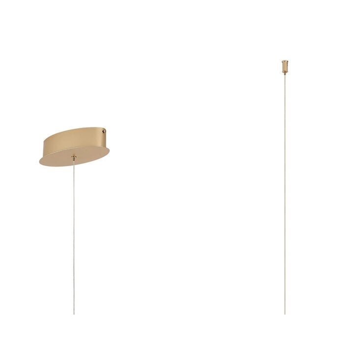 Alize - Wave Bar Pendant - Gold