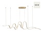 Alize - Double Wave Bar Pendant - Gold