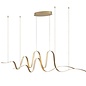 Alize - Double Wave Bar Pendant - Gold