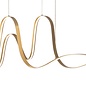 Alize - Double Wave Bar Pendant - Gold