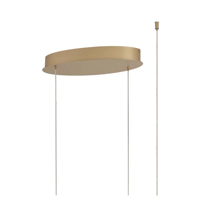 Alize - Double Wave Bar Pendant - Gold