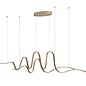 Alize - Double Wave Bar Pendant - Gold