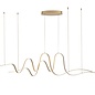 Alize - Double Wave Bar Pendant - Gold