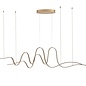 Alize - Double Wave Bar Pendant - Gold