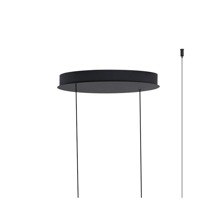 Alize - Double Wave Bar Pendant - Dark Grey