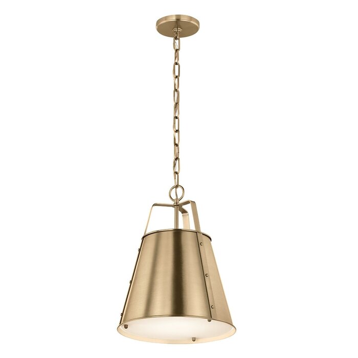 Etch - Medium Steel Ceiling Pendant - Champagne Bronze
