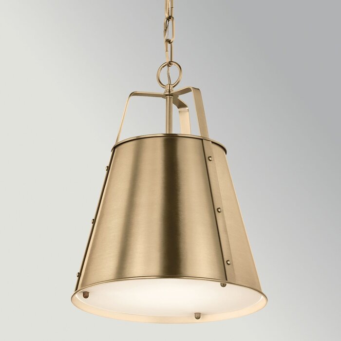 Etch - Medium Steel Ceiling Pendant - Champagne Bronze