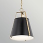 Etch - Large Steel Ceiling Pendant - Black with Champagne Bronze