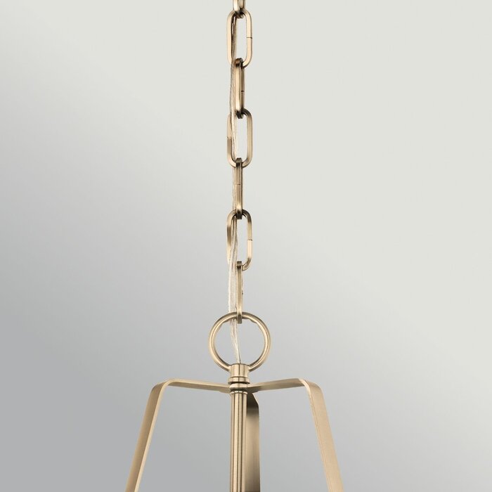 Etch - Large Steel Ceiling Pendant - Black with Champagne Bronze
