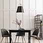 Etch - Large Steel Ceiling Pendant - Black with Champagne Bronze