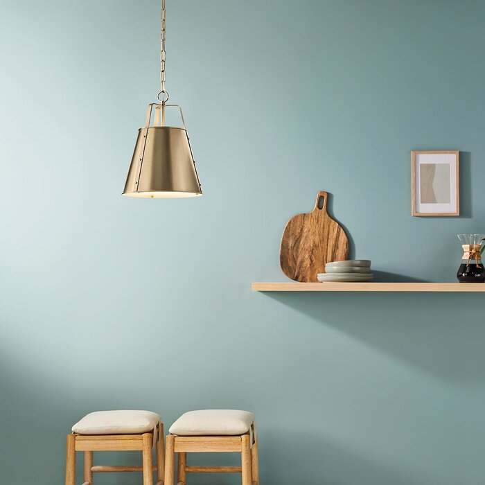 Etch - Large Steel Ceiling Pendant - Champagne Bronze