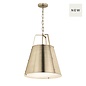 Etch - Large Steel Ceiling Pendant - Champagne Bronze