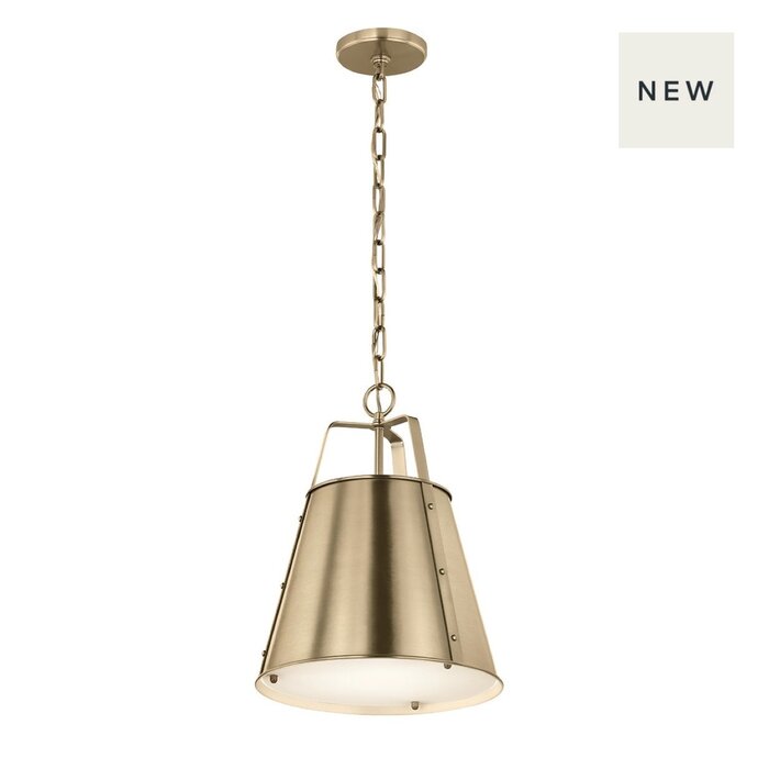 Etch - Medium Steel Ceiling Pendant - Champagne Bronze