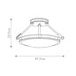 Collia - 3 Light Semi-Flush Pendant - Heritage Brass