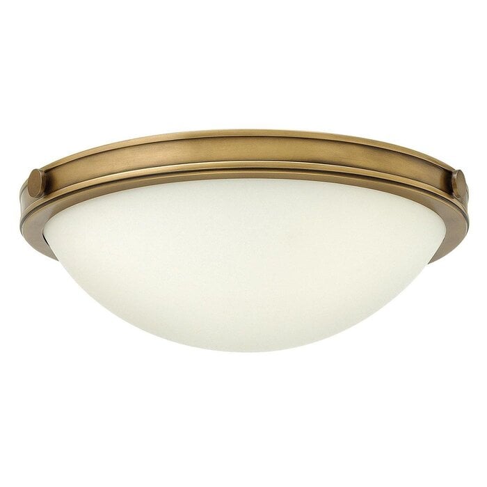 Collia - 2 Light Small Flush Pendant - Heritage Brass