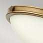 Collia - 2 Light Small Flush Pendant - Heritage Brass