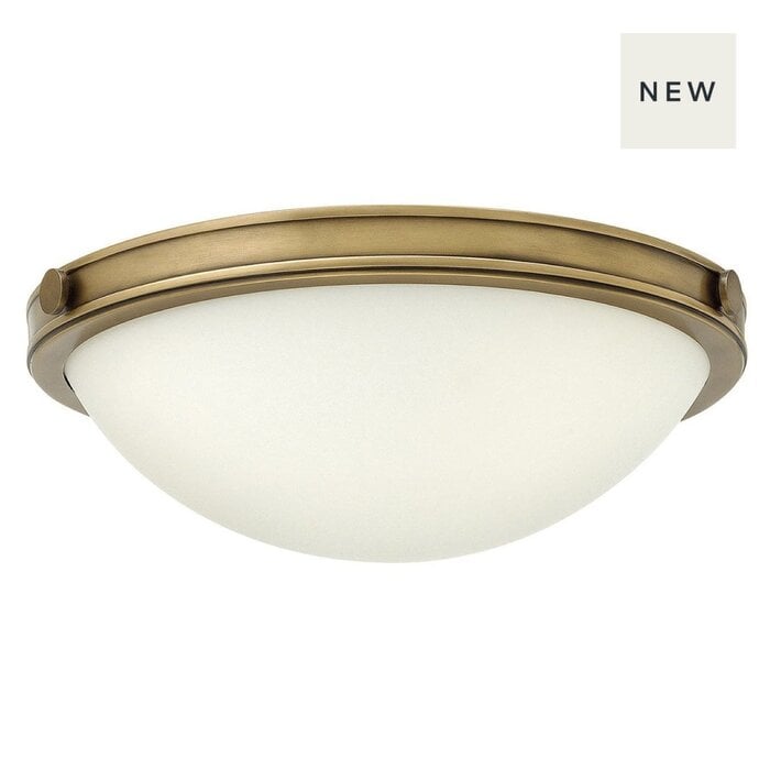 Collia - 2 Light Small Flush Pendant - Heritage Brass
