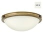 Collia - 2 Light Small Flush Pendant - Heritage Brass