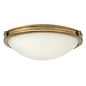 Collia - 3 Light Large Flush Pendant - Heritage Brass