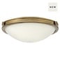 Collia - 3 Light Large Flush Pendant - Heritage Brass
