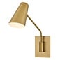 Ray - 1 Light Swing Arm Wall Light - Lacquered Brass