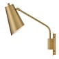 Ray - 1 Light Swing Arm Wall Light - Lacquered Brass