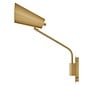Ray - 1 Light Swing Arm Wall Light - Lacquered Brass