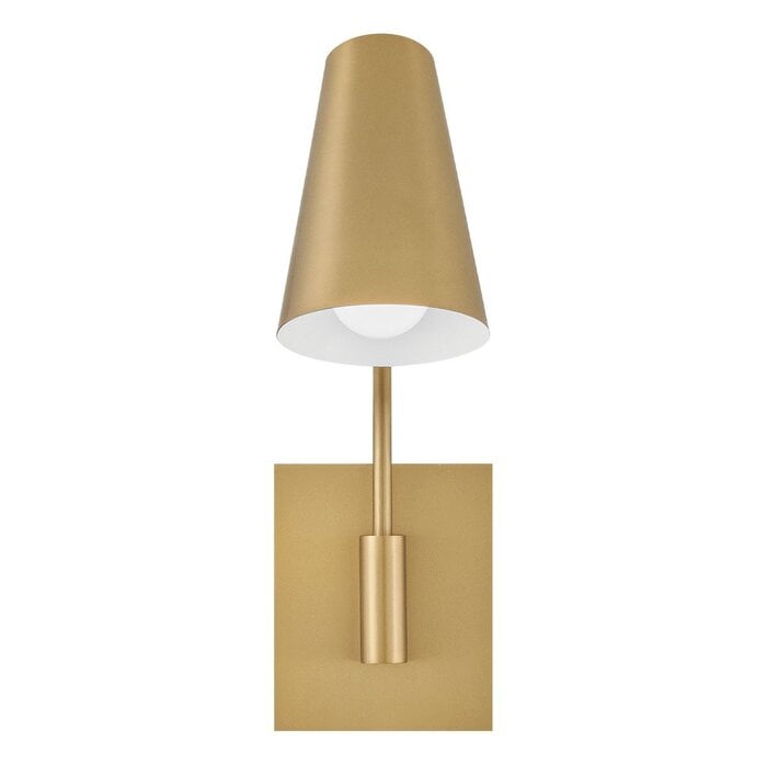 Ray - 1 Light Swing Arm Wall Light - Lacquered Brass