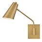 Ray - 1 Light Swing Arm Wall Light - Lacquered Brass