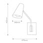 Ray - 1 Light Swing Arm Wall Light - Lacquered Brass