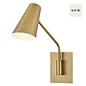 Ray - 1 Light Swing Arm Wall Light - Lacquered Brass