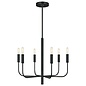Bria - 6 Light Chandelier - Black