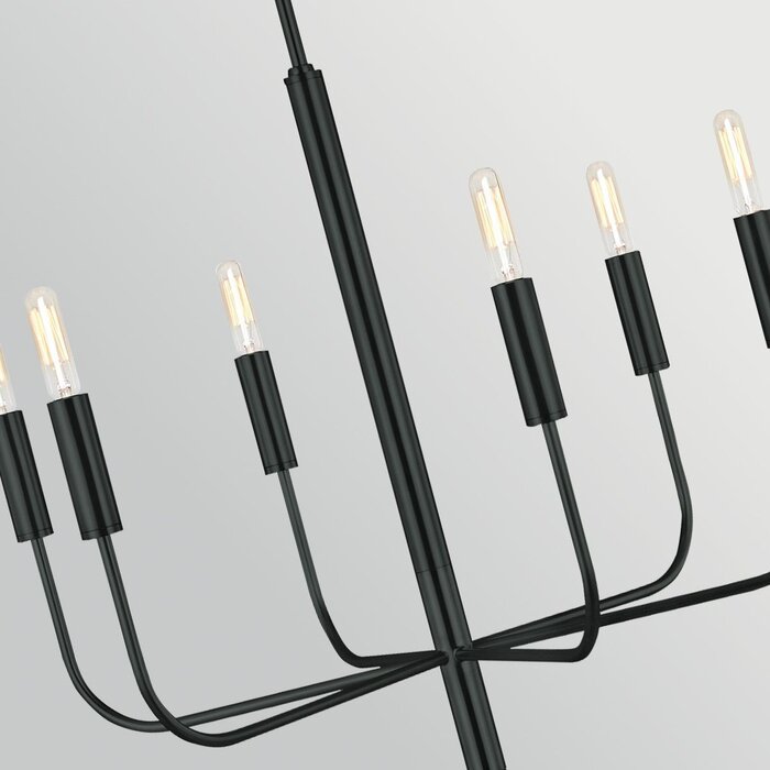 Bria - 6 Light Chandelier - Black