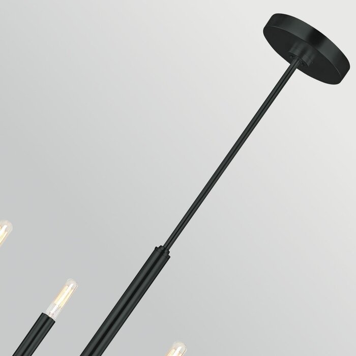 Bria - 6 Light Chandelier - Black