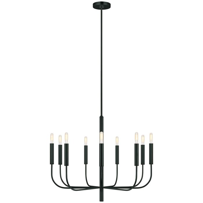 Bria - 9 Light Chandelier - Black
