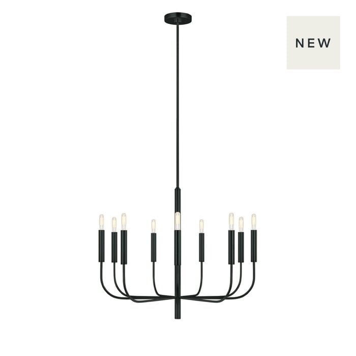 Bria - 9 Light Chandelier - Black