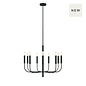 Bria - 9 Light Chandelier - Black