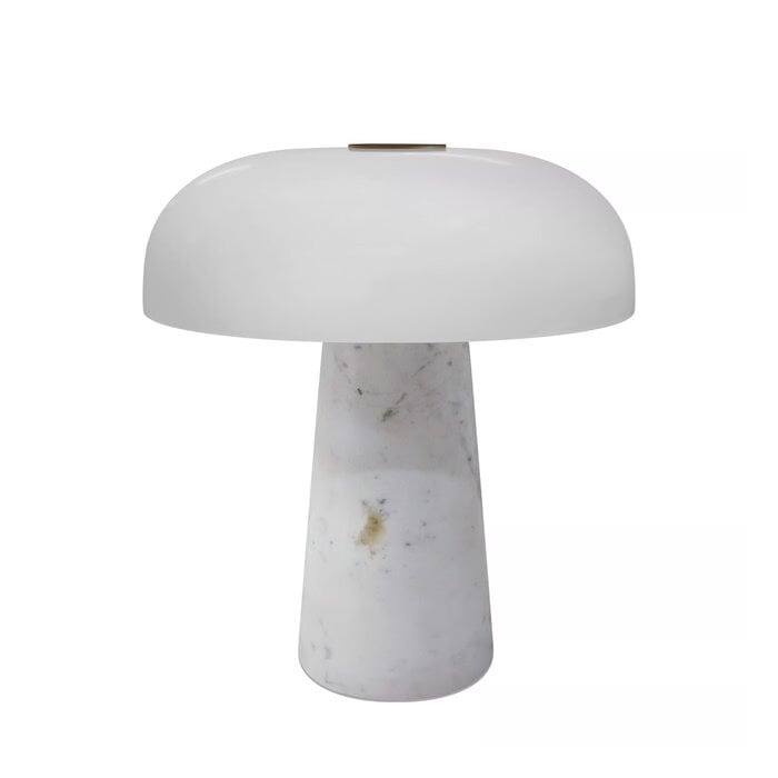 Glossy - Mini Rechargeable Portable Table Lamp - White