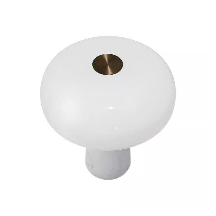 Glossy - Mini Rechargeable Portable Table Lamp - White