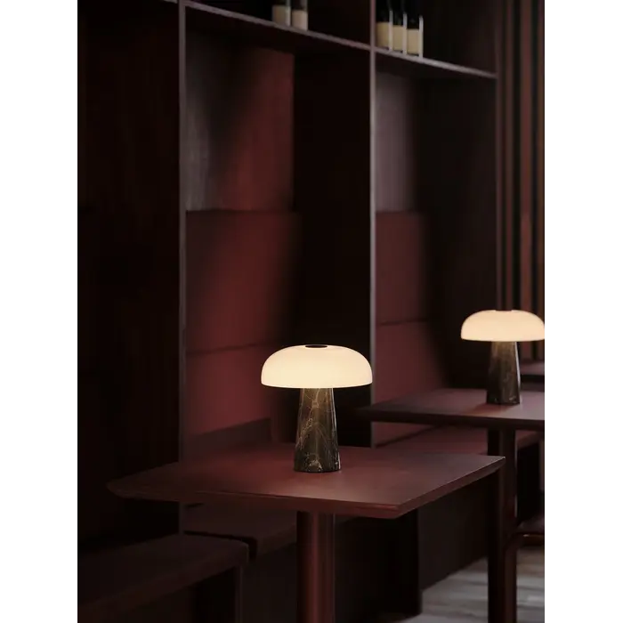 Glossy - Mini Rechargeable Portable Table Lamp - Grey Brown