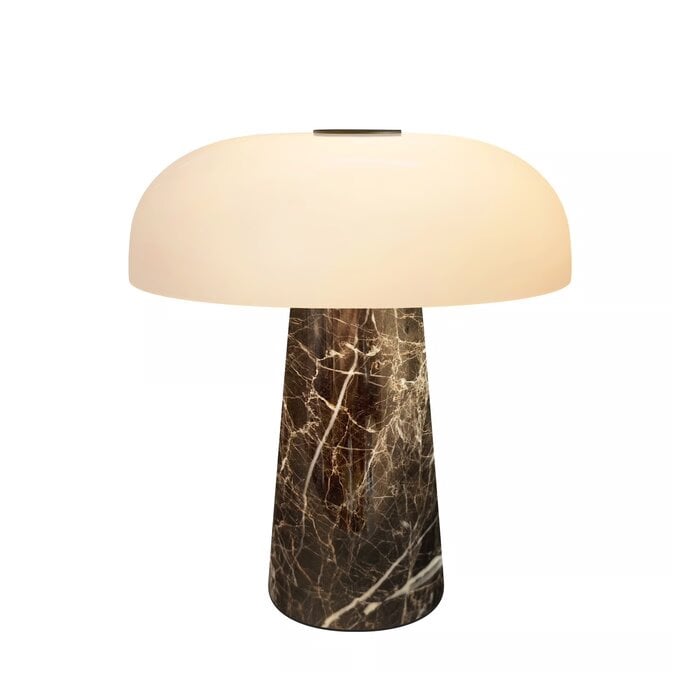 Glossy - Mini Rechargeable Portable Table Lamp - Grey Brown