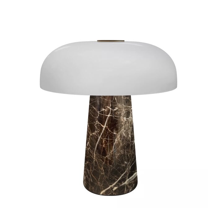 Glossy - Mini Rechargeable Portable Table Lamp - Grey Brown