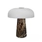 Glossy - Mini Rechargeable Portable Table Lamp - Grey Brown