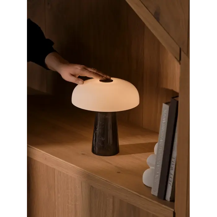 Glossy - Mini Rechargeable Portable Table Lamp - Black
