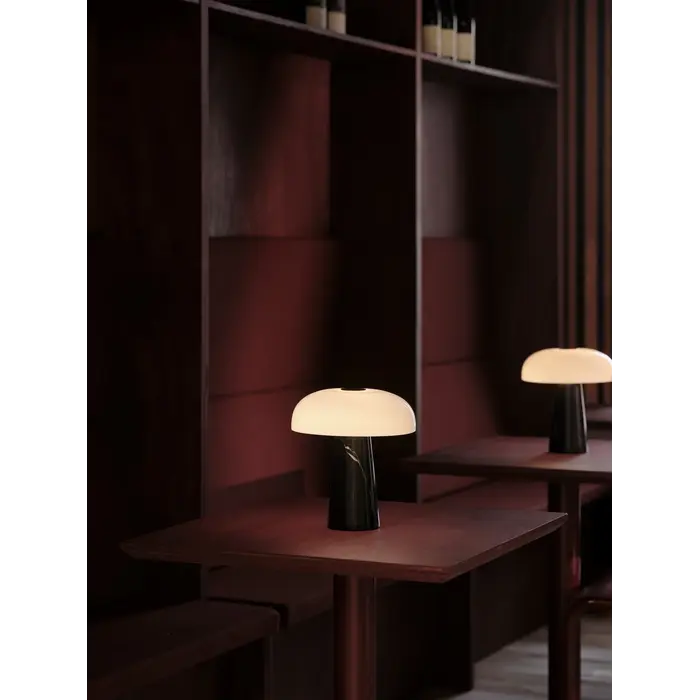 Glossy - Mini Rechargeable Portable Table Lamp - Black